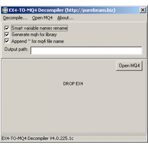 ex4 to mq4 decompiler software systems